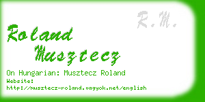 roland musztecz business card